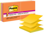 Post-it Super Sticky Pop-up Notes, 3" x 3", Energy Boost Collection, 90 Sheet/Pad, 6 Pads/Pack (R330-6SSUC)