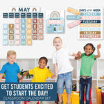 Hadley Designs Boho Circle Time Bulletin Board Calendar for Classroom, 100/Set (HDDX004A2JZ51)