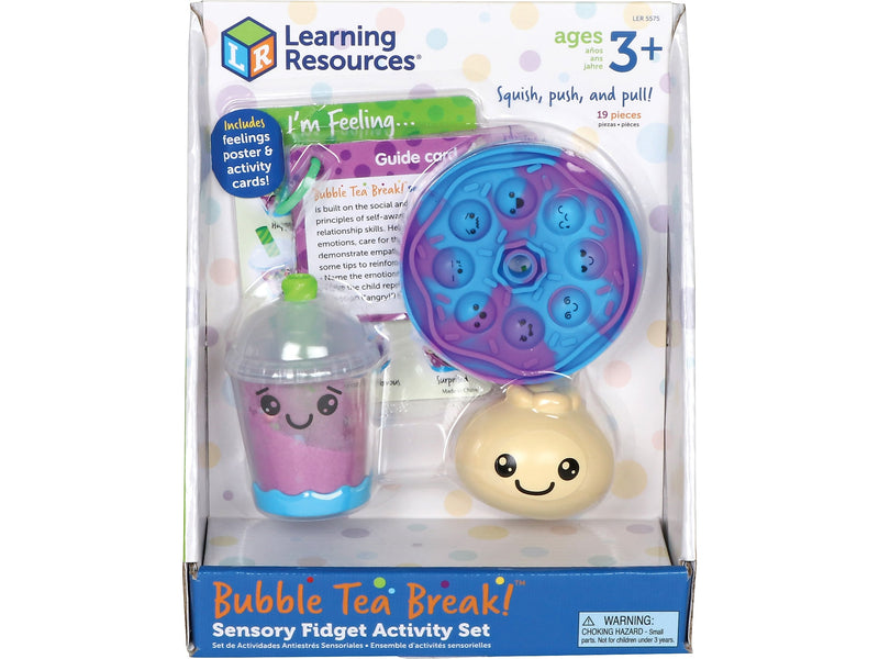 Learning Resources Bubble Tea Break! Sensory Fidget Activity Set (LER5575)