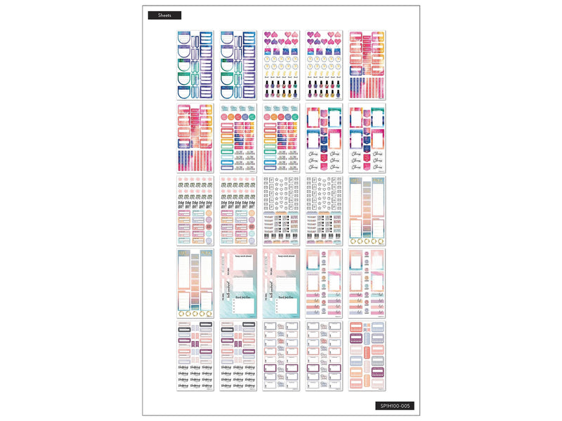 The Happy Planner All the Essentials Mega Value Pack Stickers, Assorted Colors, 2172/Pack (SP1H100-005)