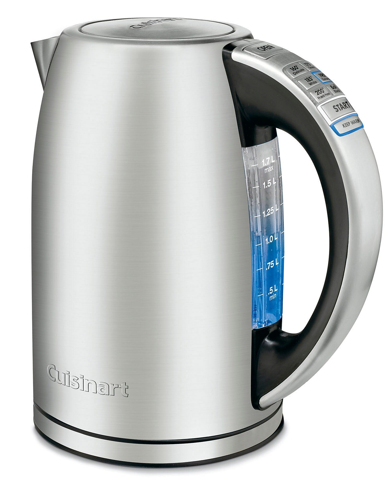 Cuisinart CPK-17P1-PerfecTemp Cordless Electric Kettle, 7-Cups, Silver