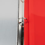 JAM Paper Plastic Binder Pocket, Red, 3/Pack (218VB1REX3)