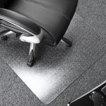 Floortex Valuemat Plus Chair Mat, 48" x 53", Designed for Low-Pile Carpet, Clear Polycarbonate (FR1113020ER)