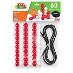 Junior Learning Bead Cubes and Laces, 61 Pieces/Pack (JRLMC115)