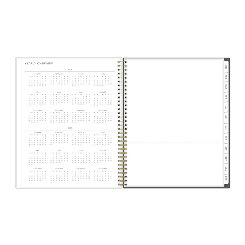 Planning Calendar KV Midnight Garden PP 8.5x11 RY26 Wkly/Mthly Safety Wirebound -