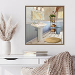 Amanti Art Sundance Bath II by Elizabeth Medley Framed Canvas Wall Art Print, 22" x 22" (A42678299390)