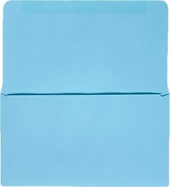 JAM Paper #6 3/4 Booklet Envelopes, 3 5/8" x 6 1/2", Pastel Blue, 50/Pack (R0267-50)
