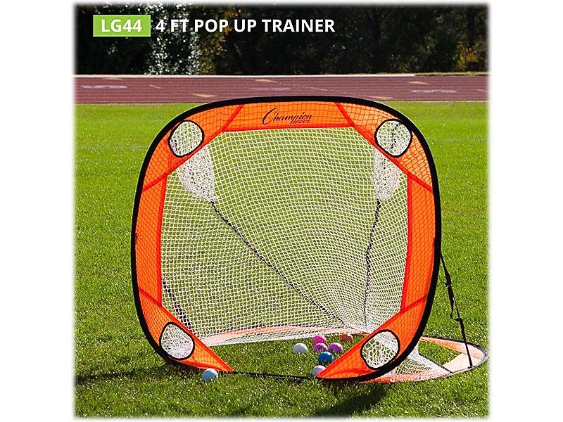 Champion Sports Lacrosse Pop-Up Target Trainer, Orange/Black (LG44)