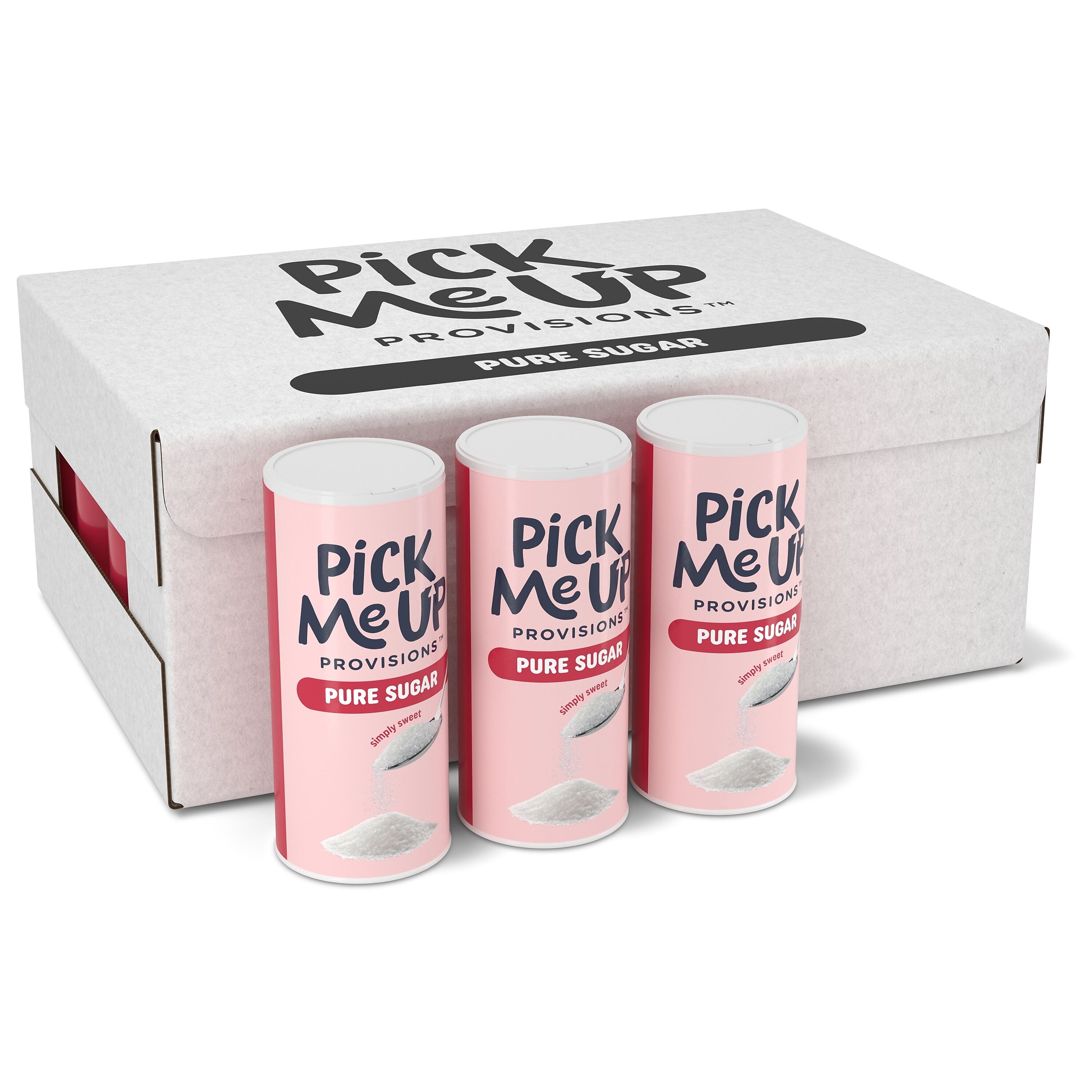 Pick Me Up Provisions™ Pure Sugar, 20 oz. Canister, 24/Carton (PM62433/94205)