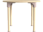Flash Furniture Bright Beginnings Hercules 33" Round Table, Height Adjustable, Beech (MK-ME088021-GG)
