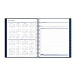 Planning Calendar BS Passages/Solid Navy PP 8x10 RY26 Monthly Safety Wirebound -