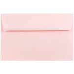 JAM Paper A9 Booklet Envelope 5 3/4" x 8 3/4", Baby Pink, 100/Pack (155698d)