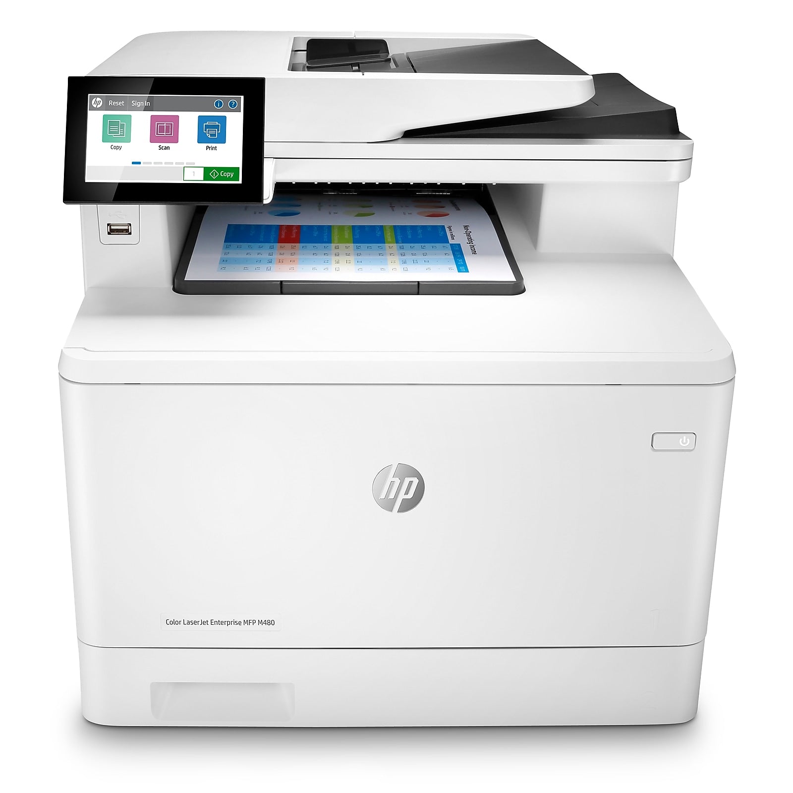 HP LaserJet Enterprise MFP M480f Color All-in-One Laser Printer, Print, Scan, Copy, Best for Office (3QA55A)