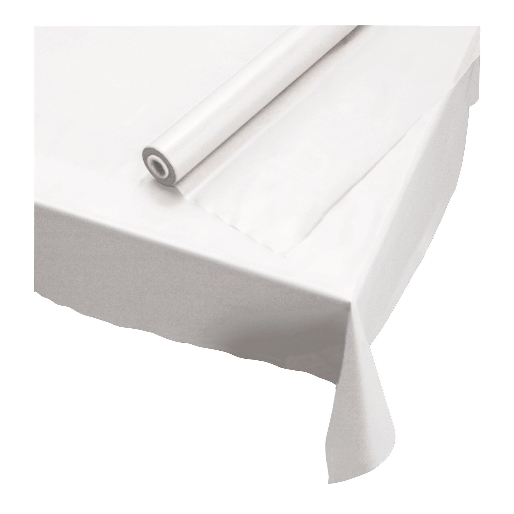 TABLECOVER,100',PLASTC,WH