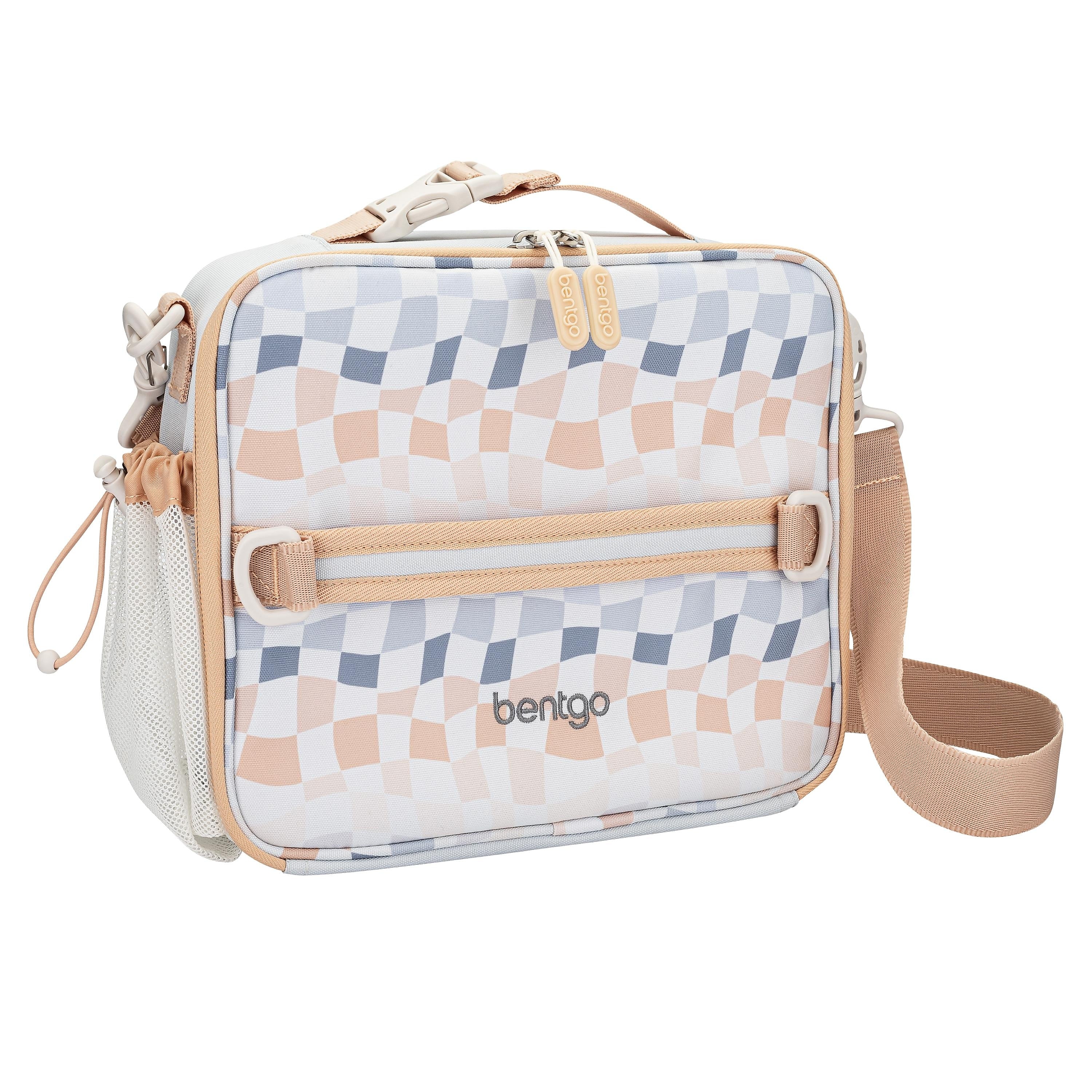 bentgo Whimsy & Wonder Kids Insulated Lunch Bag, Checker Gradient (BGPTBAG-CHK)