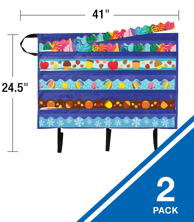 Carson-Dellosa Polyester Bags, 5.40" x 1.06", Blue, Each (145385)