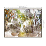 Amanti Art Forest Road I by Chamira Young Framed Canvas Wall Art Print, 42" x 32" (A42677748004)