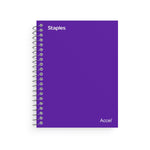 Staples Premium 1-Subject Notebook, 3.5" x 5.5", College Ruled, 200 Sheets, Purple (ST58290D)