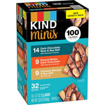 KIND Minis Gluten Free Nut Bar, Variety Pack, 32 Bars/Box (220-00799)