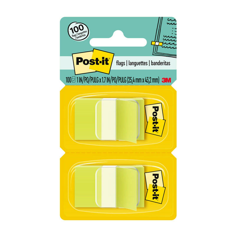 Post-it Flags, Bright Green, 2400 Flags/Dispenser (680BG2CT)