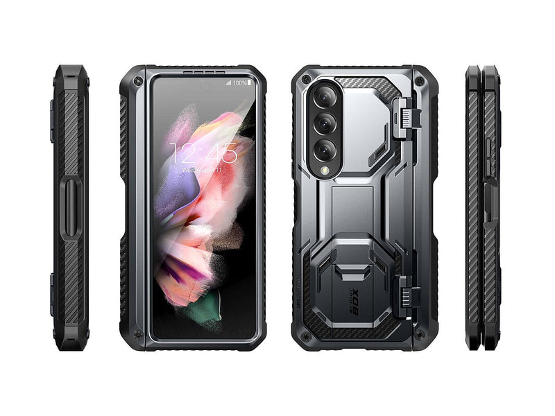 i-Blason Armorbox Black Rugged Case for Samsung Galaxy Z Fold4 (Galaxy2022-ZFold4-5G-Armorbox-SP-Black)