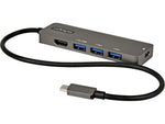 StarTech USB-C Multiport Adapter, Black/Gray (DKT30CHPD3)