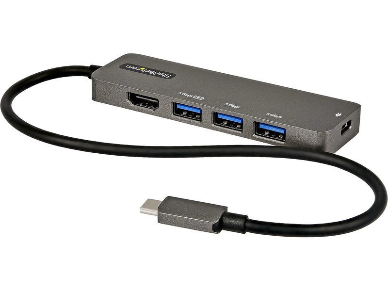 StarTech USB-C Multiport Adapter, Black/Gray (DKT30CHPD3)
