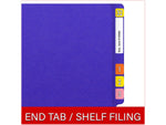 Medical Arts Press Heavy-Duty End Tab File Folder, Straight Cut, Letter-Size, Purple, 40/Box (S-09459-PUR)