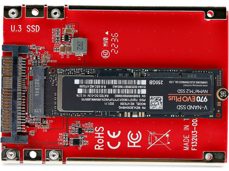 StarTech M.2 to U.3 Adapter for M.2 NVMe/PCIe Internal SSD (1M25-U3-M2-ADAPTER)