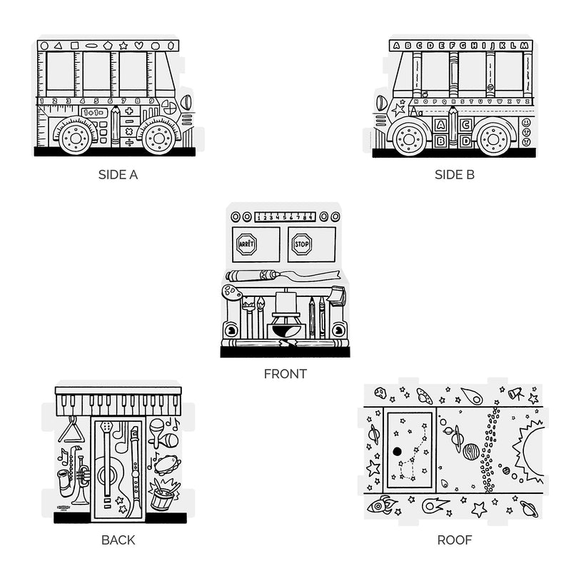Bankers Box At Play School Bus Playhouse Kit (100016912)