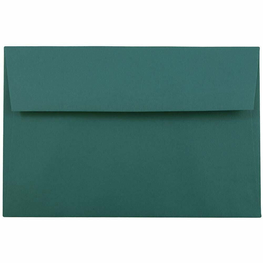 JAM Paper A9 Booklet Envelope 5 3/4" x 8 3/4", Teal Blue, 100/Pack (157463d)