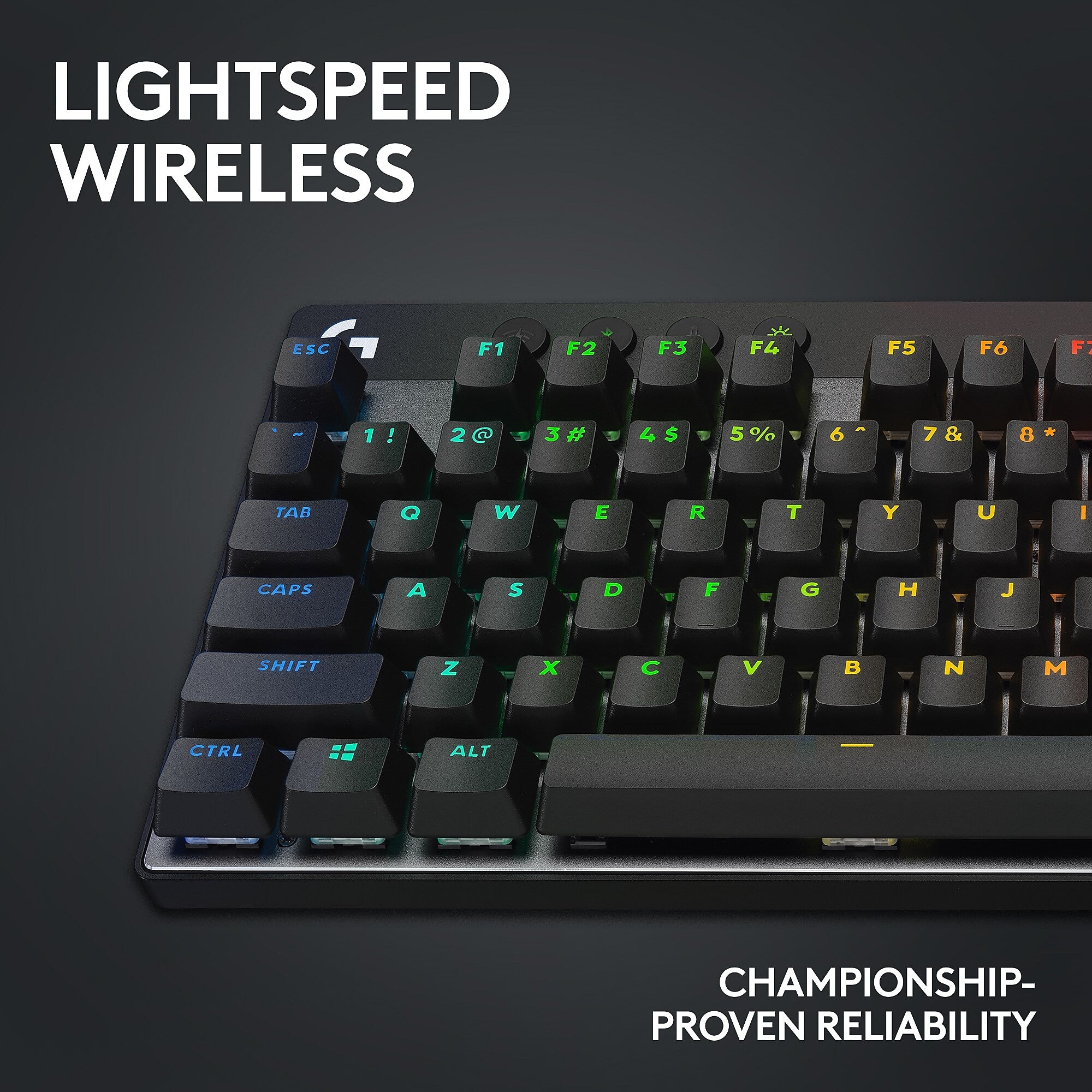 Logitech PRO X TKL LIGHTSPEED Wireless Ergonomic Gaming Keyboard, Black (920-012127)