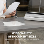 Fellowes Saturn 95 Thermal & Cold Laminator with 10-Sheet Starter Kit, 9.5" Width, White (5735801)