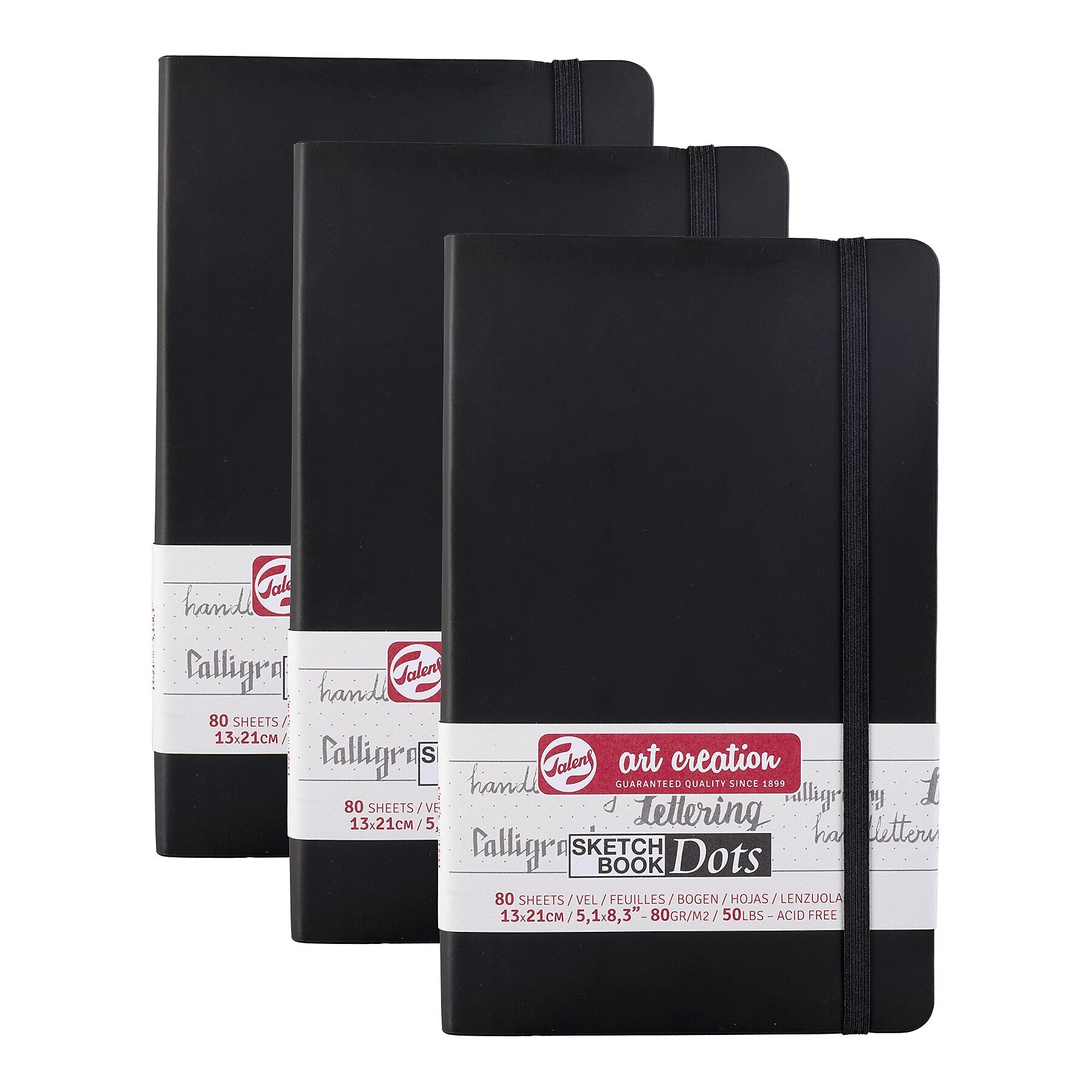 Talens Art Creation 5.1" x 8.3" Sketch Book, 80 Sheets/Book, 3/Bundle (TLN9314402M-3)