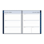 2026 Blue Sky Passages 8.5" x 11" Calendar Year Weekly & Monthly Planner, Faux Leather Cover, Navy (148659-26)