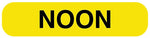 NOON, Medication Instruction Label, 1-5/8" x 3/8"