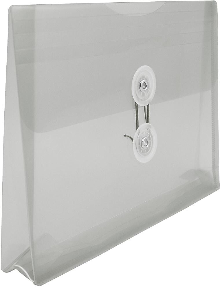 JAM Paper Premium Expanding Wallet with Button & String Closure, Other, Gray, 3/Pack (920B1smx3)