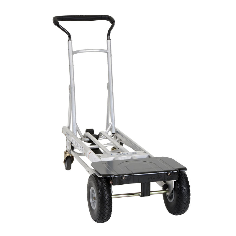 Cosco 4-in-1 Folding Series Convertible Hand Truck, 1000 lb. Capacity, Silver/Black (12323ASB1E)