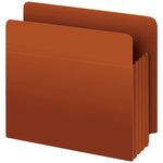 Pendaflex Reinforced File Pocket, 3 1/2" Expansion, Letter Size, Redrope (95343)