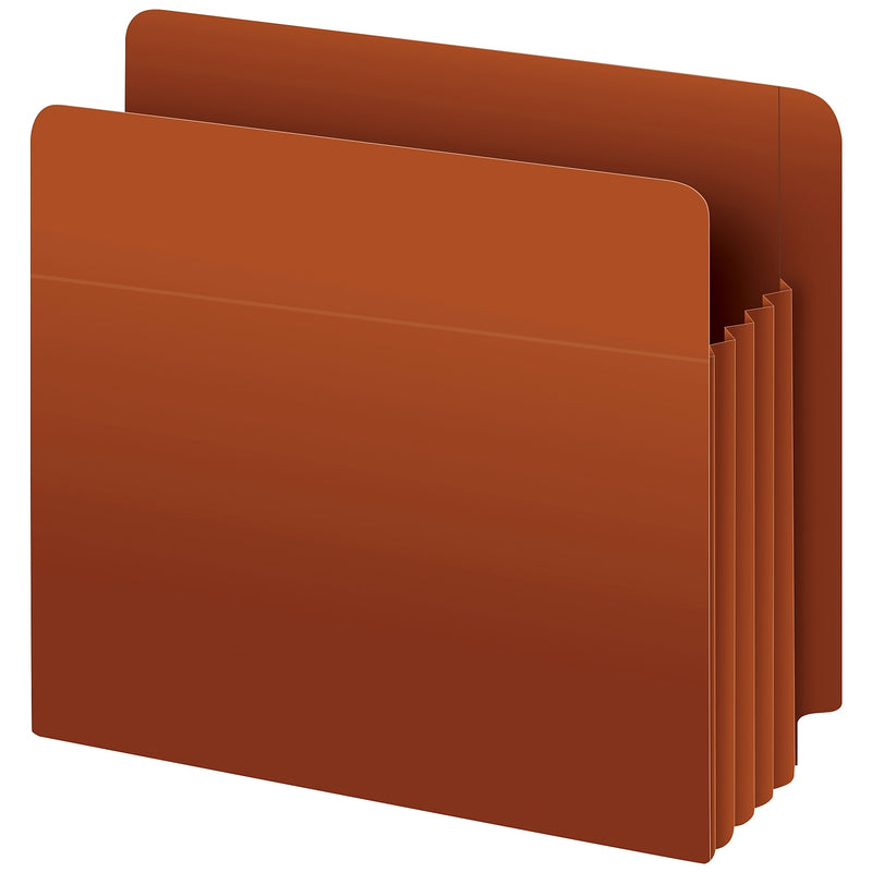 Pendaflex Reinforced File Pocket, 3 1/2" Expansion, Letter Size, Redrope (95343)