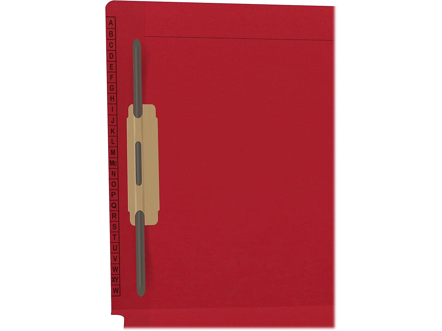 Medical Arts Press Kardex Reinforced End Tab File Folder, Straight Cut, Letter-Size, Red, 50/Box (F1180-RED)