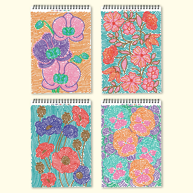 Lifelines FlowArt: Dot-By-Letter Botanicals Coloring Book, 20 Pages (165005)