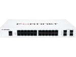 Fortinet FortiSwitch 24-Port 1GbE PoE Layer 2 Managed Switch, White (FS-124F-FPOE)