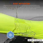 Chill-Its 6688 High Visibility Cooling Sun Shirt with UV Protection, ANSI Type R, Class 2, Lime, 2XL (12140)