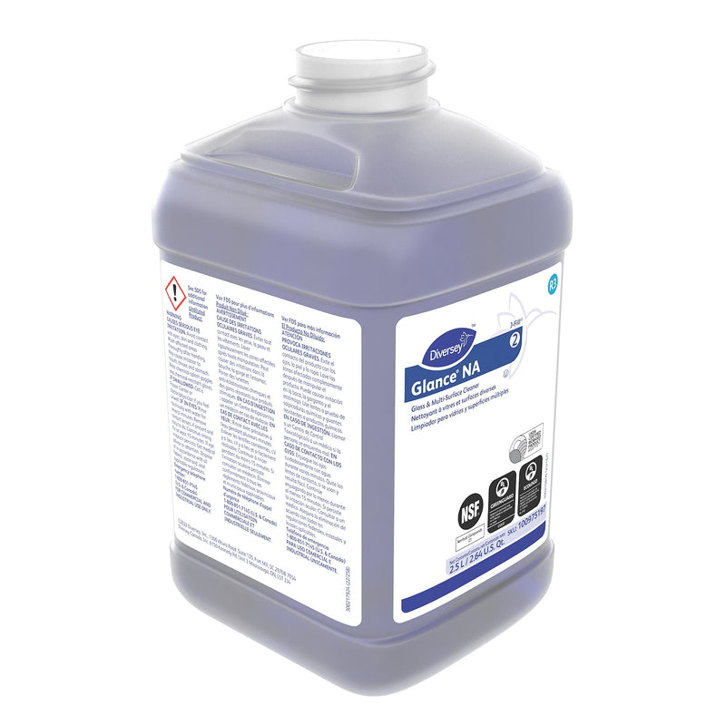 Diversey Glance NA Glass & Multi-Surface Cleaner for J-Fill, Refill, 2.5L, 2/Carton (100975197)