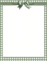 Great Papers Sage Green Bow Everyday Letterhead, Multicolored, 50 Sheets/Pack (2025008)
