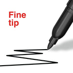 Staples Duramark Permanent Marker, Fine Tip, Black, 36/Pack (ST62949)