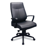 TempurPedic Executive Chair, High Back, Leather, Black (TP300)