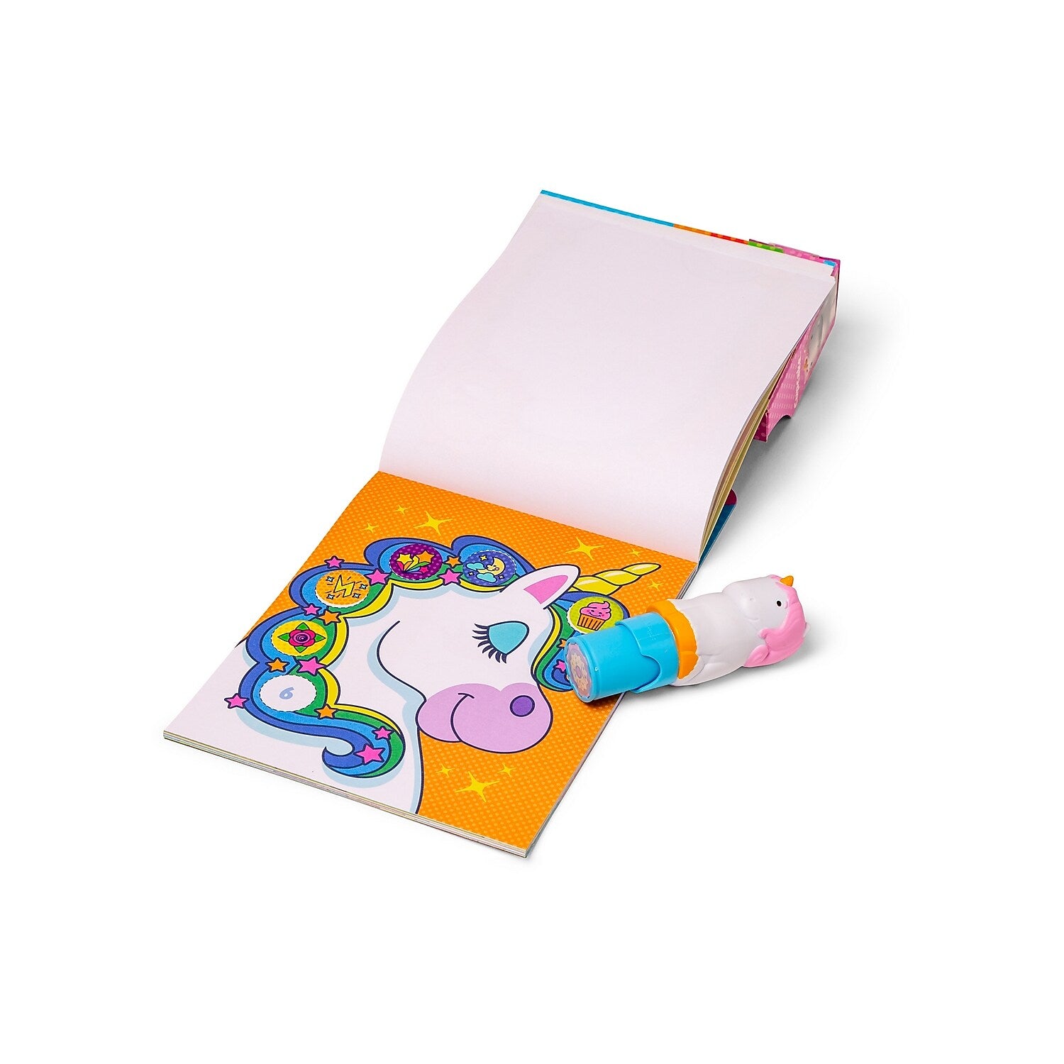 Melissa & Doug Sticker WOW! Uinicorn Activity Pad and Sticker Stamper, 24 Pages (32013)