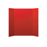 Flipside Tri-Fold Foam Board, 48" x 36", Red, 3/Pack (30089-3)